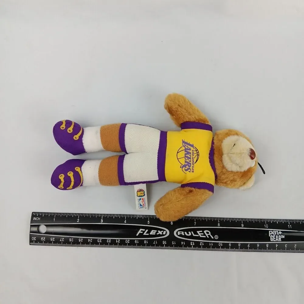 NBA LA Lakers Bear Mascot Good Stuff Plush Official Licensed Vintage 1993